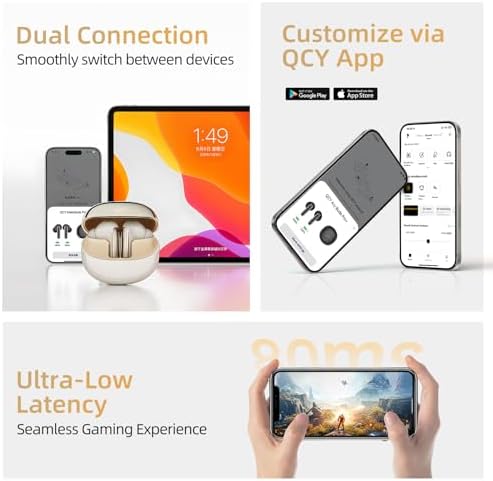 Experience the QCY Melo Buds Pro Advanced Wireless Earbuds – Cutting-Edge Active Noise Cancellation with 99% Sound Isolation, Bluetooth 5.3 for Effortless Connectivity, High-Resolution LDAC Audio for Audiophile Standards, Extended 34-Hour Battery Life, Ergonomically Designed for Maximum Comfort, and Custom EQ App for Tailored Sound Quality. Perfect for Active Lifestyles, Commutes, or Relaxation, these earbuds redefine your music experience with remarkable clarity and minimal interruptions. Enjoy seamless pairing, exceptional durability, and a lightweight design that fits perfectly in your pocket. Whether you’re a dedicated audiophile or someone who appreciates quality sound, elevate your listening journey with QCY Melo Buds Pro – Your Ultimate Companion for High-Fidelity Audio on the Move.