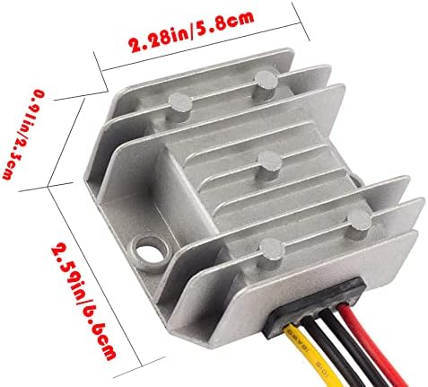 High-Efficiency DC/DC Voltage Booster – Transform 12 V to 48 V for Automotive and Marine Use, 5 A 240 W Power Supply Module, Compact Voltage Regulator with Overcurrent Protection for Enhanced Electrical Systems in Cars, Boats, and Trucks