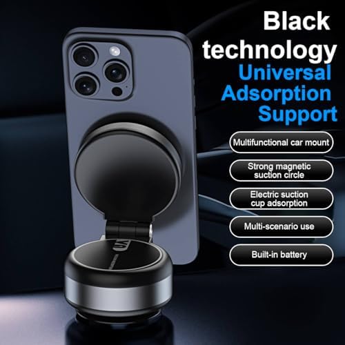 Revolutionary 2025 Vacuum Magnetic Phone Stand: 360° Double-Sided Extension for Enhanced Accessibility, Portable & Foldable Design for i Phone 16/15/14/13/12 – Unmatched Stability & Versatility for Driving and Daily Use