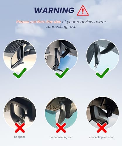 Karmus Universal Rearview Mirror Phone Holder – Rotatable and Retractable Car Mount for All Smartphones – Essential Vehicle Accessory for Safe Hands-Free Navigation and Communication – Durable Design for Long-Lasting Use – Easy Installation for Optimal Viewing Angles