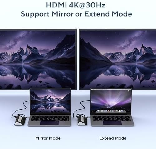 Transform Your Digital Workspace with a Multifunctional 9-in-1 USB-C Docking Station – 4 K HDMI for Crystal-Clear Displays, 100 W PD Fast Charging, and High-Speed Data Transfer (5 Gbps) – Includes 3 Type-A/C Ports, 2 Type-A 2.0 Ports, and SD/TF Card Reader – Premium Aluminum Hub Ideal for Mac Book, i Pad, and i Phone Users – Compact, Stylish, and Perfect for Travel Connectivity!