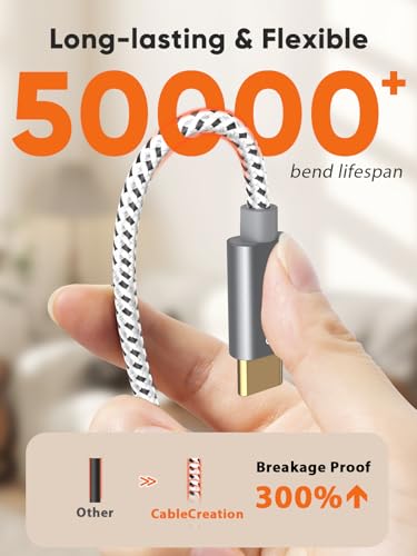 Ultimate 10 Gbps USB A to USB C Cable – 5 ft High-Speed Connector for Rapid Data Transfer & Charging, Optimized for i Phone 15/16+, Galaxy S24/S23+, Android Auto – Durable Nylon Braided Design for Effortless Travel and Daily Use