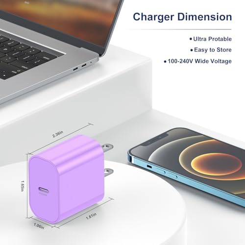 Fast Charging Multi-Port USB C Power Adapter – 5-Port 40 W Wall Charger for i Phone 16 Pro Max, 16 Pro, 15 Pro Max, and More – Compact Cube Design with 3 USB-C and 2 USB-A Ports – Ideal for Efficient Device Charging in Homes and Offices – Built-in Safety Features for Overcharging Protection – Perfect for Busy Professionals and Families