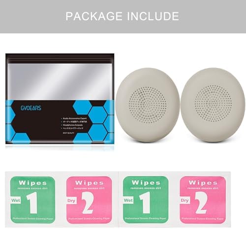 Ultimate Comfort Cooling Gel Ear Pad Replacement for Jabra Elite 45 h & Evolve2 65/40 Wireless Headphones – Premium Memory Foam Cushions for Enhanced Audio Clarity and Long-lasting Wear (Black)