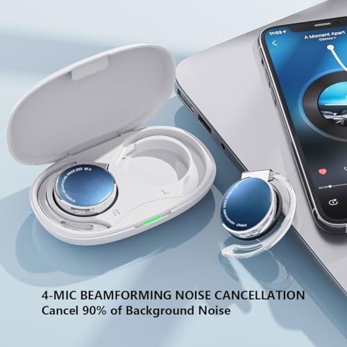 Premium Open-Ear Bluetooth Headphones V5.3 – Secure Fit Sports Audio with Advanced Noise Cancellation, Long Battery Life, and Universal Compatibility for Fitness, Commuting, and Everyday Use