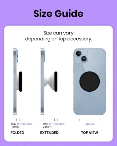 Elegant Heart-Shaped Diamond Phone Grip and Stand – Chic Collapsible Mobile Accessory for Secure Handling and Stylish Functionality (Silver Small)