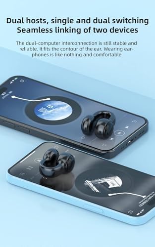 Ultimate Open Ear Wireless Sport Earbuds – Lightweight, Sweat-Resistant Headphones for Running, Cycling, and Driving – Stay Aware, Stay Safe with Superior Sound Quality and Comfort – Ideal for Active Lifestyles and Seamless Device Compatibility