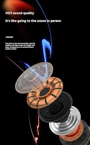 Premium Wired Earphones with Microphone for Active Lifestyles – Noise Cancelling In-Ear Headphones with Deep Bass Stereo Sound for Workouts, Gaming, and Clear Calls (Black) – Versatile Compatibility and Ergonomic Comfort