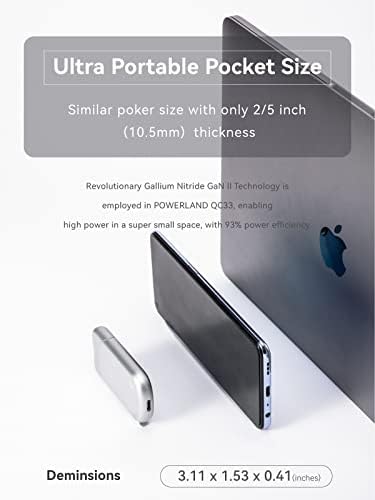 33 W Ultra-Thin USB C Charger – Foldable PD PPS Fast Charging Adapter for i Phone 15/14/13/12, Galaxy, Pixel, i Pad & Mac Book – Enhanced Portability, Safety Features, and Versatile Compatibility for On-the-Go Power Solutions