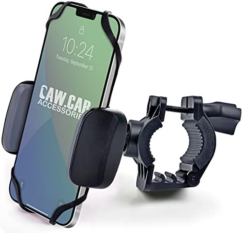 Ultimate Metal Smartphone Bike & Motorcycle Holder – Unbreakable Handlebar Mount for i Phone 16 Pro Max & Galaxy S25 – Secure, Durable, and Versatile Cell Phone Cradle for Safe Navigation on Bikes, Scooters, and Motorcycles – 360-Degree Rotation for Optimal Viewing – Enhanced Grip Technology for Ultimate Stability and Safety