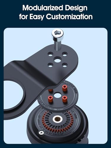sincetop Quad Series Phone Holder for Bikes & Motorcycles – Premium Aluminum Handlebar Mount with Quick Lock Mechanism – Universal Fit for Mountain, Road, E-Bikes & Scooters – Securely Accommodates All Phone Sizes for Seamless Navigation and Hands-Free Experience