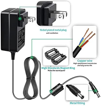 Reliable 5 V 3 A DC Power Supply Adapter – Universal AC Charger for Bluetooth Speakers, Record Players, and Baby Monitors – Intelligent Power Cord for Fast Charging and Enhanced Device Compatibility