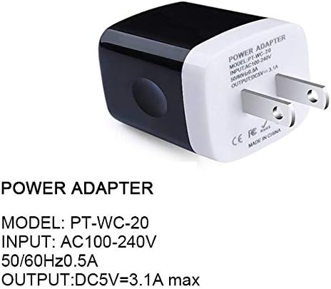 Sicodo 3-Pack USB Wall Charger Adapter – Universal 3.1 A Multi-Port Fast Charging Block for i Phone 16/15/14/13/12 SE/11 Pro, Samsung Galaxy S24/S23/S22/S21 Ultra, and Google Devices – Compact Travel Charger for On-the-Go Power Solutions
