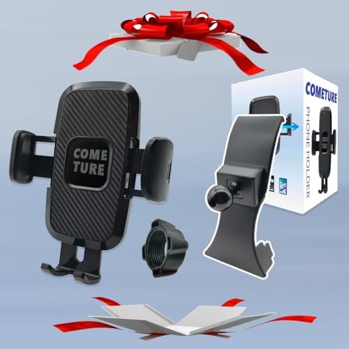 Elevate Your Ford Edge with COMETURE 360° Rotation Car Phone Holder – Premium Smartphone Cradle for 2015-2023 Models, Seamless Compatibility with i Phone & Android, Effortless Installation, Enhanced Stability, and Adjustable Viewing Angles for Safe Navigation and Hands-Free Calls