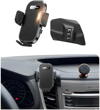 Next-Gen 360-Degree Phone Mount for Subaru Outback 2010-2014 – Customizable Cradle for 4-7 Inch Smartphones – Superior Stability with Quick-Release Feature – Essential Car Accessory for Safe Navigation and Hands-Free Communication – Stylish Design Harmonizes with Your Vehicle’s Aesthetic