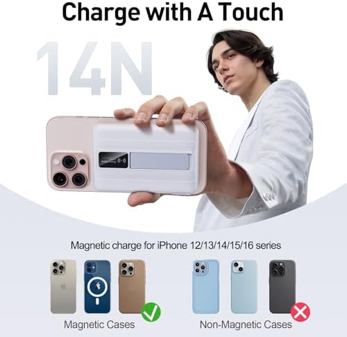 Revolutionize Your Charging Experience with the 2025 Magnetic Wireless 10000 m Ah Power Bank – Effortless Fast Charging at 22.5 W for i Phone 16/15/14/13/12 Models – Sleek, Portable Design with Built-in LED Display for Instant Battery Monitoring and Enhanced Compatibility