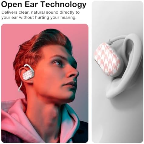 Purity Air Open Ear Headphones – Advanced True Air Conduction Wireless Bluetooth Earbuds with Dual Mic for Clear Calls – Ergonomic, Sweat-Resistant Design for Active Lifestyles – Compatible with i Phone & Android – Ultimate Comfort and Audio Awareness