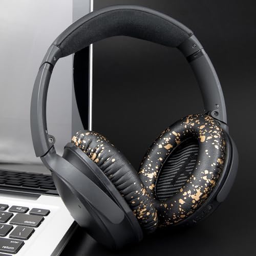 Ultimate Comfort Earpads for Bose QC35 & QC35 II – Luxurious Leather Design with Superior Noise Isolation Foam and Enhanced Thickness for Optimal Listening – Stylish Grey Replacement Cushions to Revitalize Your Headphones