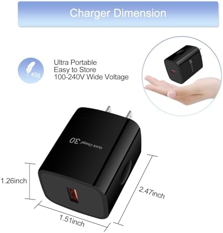 Ultra-Fast Wireless Charging Pad for Samsung Galaxy S25 Ultra, i Phone 16 Pro, and Google Pixel 9 Pro – 15 W QC3.0 Compatible Charging Station with Enhanced Safety Features and Compact Design for Home and Office Use