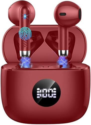 Elevate Your Audio Experience with Jxrev Wireless Earbuds: Advanced Bluetooth 5.4 Connectivity, Exceptional Active Noise Cancellation, and 40-Hour Battery Life – Perfect In-Ear Companion for Audiophiles and Busy Professionals Seeking Unmatched Sound Quality and Comfort