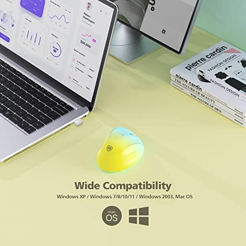 Revolutionize Your Workspace with the Green Ergonomic Wireless Mouse – Superior Vertical Design for Ultimate Comfort, Silent Clicks for Distraction-Free Focus, Long-Lasting Battery Life Powered by 1 AA Battery, Precision Control Up to 1600 DPI with USB Receiver Compatibility for PCs, Laptops, and Desktops