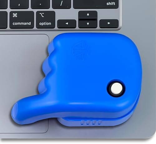 Stay Productive with the Ultimate Laptop Trackpad Jiggler – Long-Lasting AA Battery, Undetectable Cordless Mouse Mover for Active Touchpad Engagement – Ideal for Meetings & Work Without Sleep Mode – Simple ON/OFF Switch – Compatible with Most Laptops, Excluding De II (Teal)