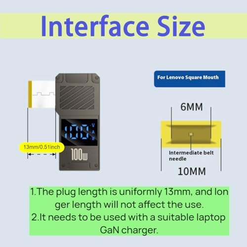 High-Efficiency 100 W PD Charger Tip for HP Laptops (4.5 x 3.0 mm) with 1.5 M USB-C Cable – Ultimate Rapid Charging Solution with Advanced Safety Features and Broad Compatibility for Seamless Device Power Management