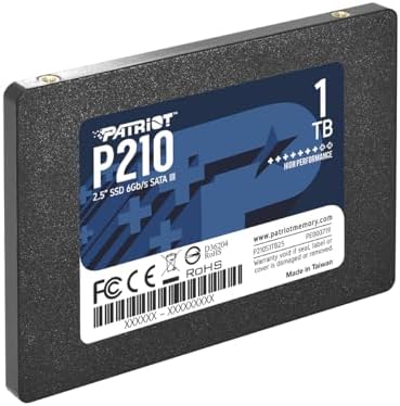 Transform Your Computing with Patriot Memory P210 128 GB SATA III SSD – Ultra-Fast 2.5 Inch Internal Drive for Gamers and Creative Professionals Seeking Unmatched Performance and Reliability