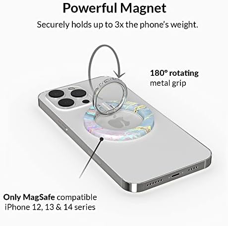 Transform Your i Phone 16, 15, 14, 13, 12 with VELVET CAVIAR’s Amethyst Purple Leopard Mag Safe-Compatible Grip – Stylish Magnetic Ring Holder & Adjustable Stand for Effortless Hands-Free Viewing, Secure Texting, and Enhanced Usability – Elevate Your Mobile Experience with Durable, Lightweight, and Customizable Accessory