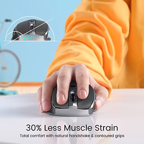 Elevate Your Workflow with the D-09 Wireless Mouse – Ergonomic USB Cordless Design, 5-Level 2400 DPI Precision, 16-Month Battery Life, Perfect for PC, Mac, and Chromebook Users – Convenient 2-Pack for Enhanced Productivity and Ultimate Comfort