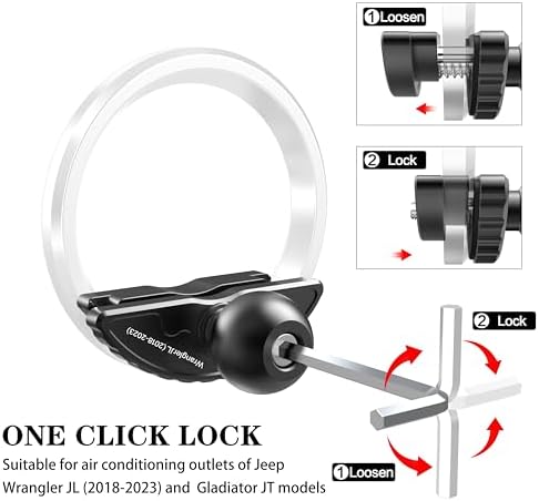 Revolutionary Aluminum Smartphone Holder for Ford F-150, Expedition & Super Duty | 360° Adjustable Vent Mount for i Phone & Android | Sturdy Durability Meets Chic Design | Installs Effortlessly for Integrated Vehicle Use and Enhanced Safety