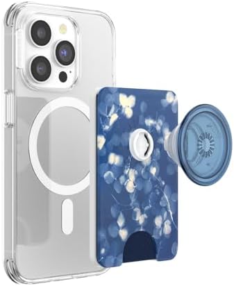 Transform Your Mobile Experience with the Butterfly Pea Blue Pop Sockets Phone Wallet – Stylish Grip, Mag Safe Integration, and Wireless Charging Ready Card Holder for Ultimate Convenience on the Go