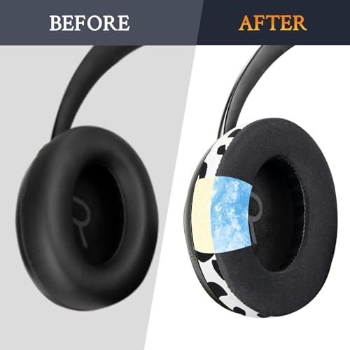 Transform Your Bose 700 Wireless Headphones with SOULWIT Cooling Gel Earpads – Ultra-Soft Ice Silk Fabric for Breathable Comfort, High-Density Noise-Cancelling Foam for Superior Sound Isolation, Easy Installation & Elegant White Design – Elevate Your Audio Experience Today!