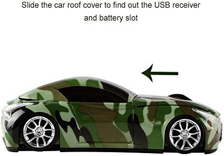Sleek Yellow Wireless Car Mouse – Cool Sports Car Design for Enhanced Precision with 1600 DPI Optical Technology | Lightweight & Portable USB Receiver Mouse for Laptops, PCs, and Travel | Perfect Gift for Tech Lovers and Professionals