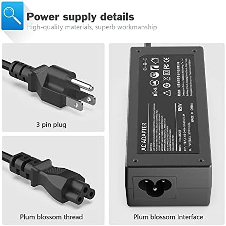 High-Power 130 W USB-C Charger for Dell Laptops – Fast Charge Your XPS 15, 17, Precision & Latitude Models with Ultimate Compatibility and Safety Assurance, Includes Power Supply Cord for Efficient Recharging