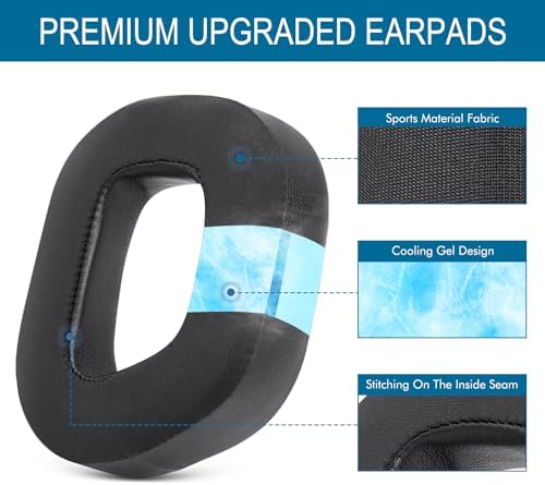 Ultimate Comfort Upgrade for Corsair HS80 RGB Gaming Headsets – Replacement Ear Pads with High-Density Noise-Canceling Foam and Breathable Mesh for Enhanced Sound Isolation and Long-Lasting Gaming Enjoyment