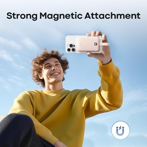 i WALK 10000 m Ah Magnetic Power Bank – 30 W High-Speed Wireless Charger with USB-C Cable, Qi2 Certified 15 W Battery Pack, LED Display for i Phone 16/16 Pro/15/14/13/12 Series & Samsung Galaxy – Ultimate Portability and Efficiency on the Go