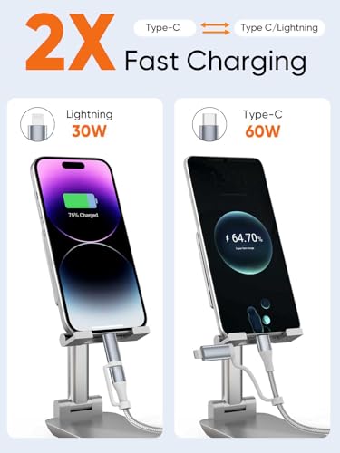 Experience unparalleled charging efficiency with the Cable Creation MFi Certified 2-in-1 Fast Charging Cord, a versatile 6 FT nylon braided USB C to USB C & Lightning cable designed for ultimate compatibility. Perfectly suited for Apple i Phone 16/15/14/13 Pro Max and popular Android devices like Galaxy and Google Pixel, this 60 W fast charging cable ensures rapid power delivery and seamless connectivity. Engineered for durability, the premium nylon braided exterior withstands daily wear, while the generous length provides flexibility for use at home, in the office, or on the go. Elevate your tech toolkit with this essential charging solution that combines robust construction with fast data transfer capabilities, making it ideal for both everyday users and tech enthusiasts alike. Stay powered up and ready for any challenge with the Cable Creation 2-in-1 charging cord, where efficiency meets reliability.