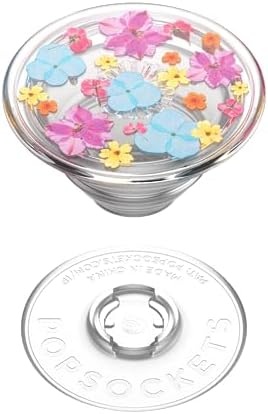 Mag Safe-Compatible Glitter Pop Socket Phone Grip & Stand – Stylish Clear Kickstand for Secure Wireless Charging and Effortless Media Viewing, Essential Cute Accessory for Enhanced Mobile Experience