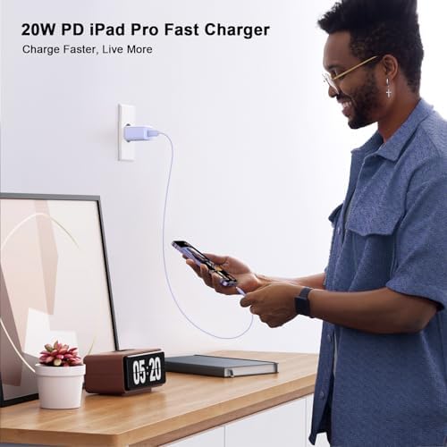 Power Up Your i Phone 16/15: 10 FT Fast Charging Cable Duo with 20 W USB-C Wall Chargers – Ultimate Connectivity for Your i Phone 16 Plus, Pro, Max, and 15 Series – Extended Reach and Rapid Charge Efficiency for On-the-Go Power Solutions