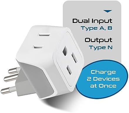 Ultimate Universal Travel Adapter: 35 W Fast Charging Power Converter with PD & QC 3.0, Dual USB-C & Triple USB Ports for Seamless Global Connectivity – Compatible with Type A, C, G, I Outlets for Effortless Charging Across EU, US, UK & Beyond – Perfect Travel Companion for Modern Explorers
