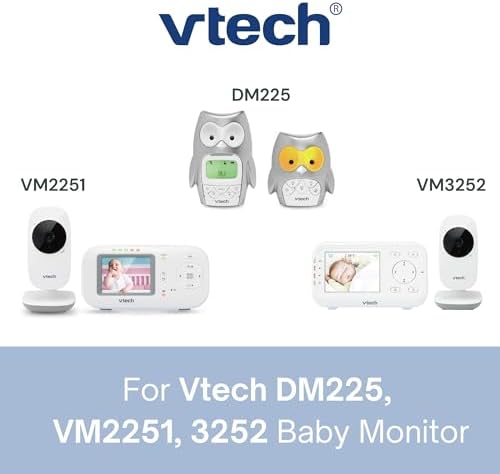 Experience Unmatched Flexibility with the 9.7 ft Extra Long Vtech Charger Cord – Premium Fast Charging Power Adapter for DM111 & DM112 Audio Monitors, Designed for Maximum Reliability and Convenience in Baby Monitoring Solutions