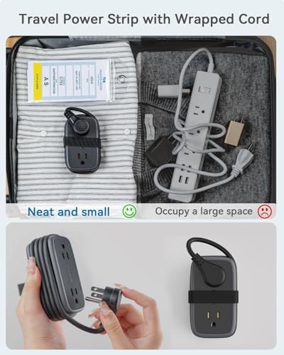 NTONPOWER GAN Ultra 65 W USB Charging Station – 7-in-1 Travel Power Strip with 3 AC Outlets & 4 USB Ports (2 USB-C) – Fast Charging Desktop Solution with 4 ft Extension Cord – Ideal for Mac Book, i Phone, and More – Compact, Durable & Versatile Power Hub for Home & On-the-Go Charging