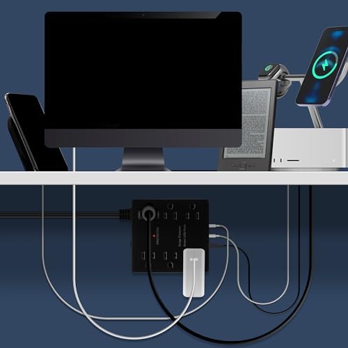 LIDER Ultra-Thin Flat-Face Outlet Extender with 3 Receptacles – Space-Saving Power Strip with 3 ft Cord, ETL-Listed for Safety, Sleek White Design for Modern Interiors – Perfect Solution for Enhanced Device Charging and Versatile Placement