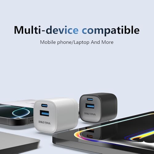 45 W Ga N Dual-Port USB-C & USB-A Wall Charger – Ultra-Fast Power Delivery for i Phone 16/15 & Galaxy S24/S23 Ultra – Compact, Lightweight Travel Charger with Programmable Power Supply for Efficient Multi-Device Charging – Perfect for Home, Office, and On-the-Go Use