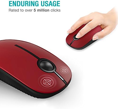 Sleek Vssoplor Wireless Mouse – Ultra-Slim Silent Optical Companion for Laptops & PCs | 2.4 GHz Nano Receiver, Perfect for Quiet Workspaces & Travel | Enhanced Compatibility for Windows, Mac & Linux