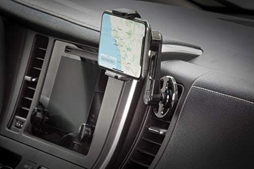 Scosche HDVM 3-in-1 Universal Cell Phone Mount: Versatile Suction Cup Holder for Windshield, Dashboard, and Vent – Compatible with i Phone 16/15/14/13/12 & Smartphones Up to 3.5 Inches – Enhanced Stability for Safe Hands-Free Use