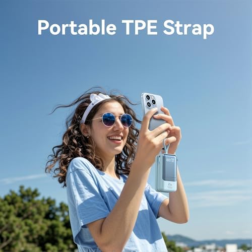 Ultimate Fast Charging Power Bank 18400 m Ah 65 W – Portable Laptop Charger with Built-in USB-C & Lightning Cables, LED Display, Ideal Travel Battery Pack for i Phone 16/15/14/13/12, Mac Book & Samsung – Unmatched Compatibility & Efficiency