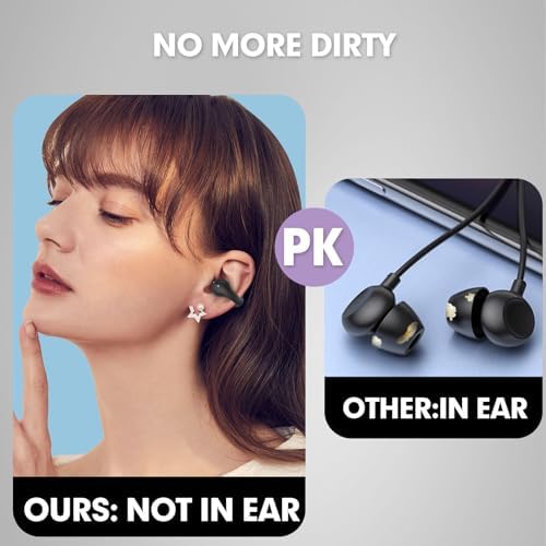 Open-Ear Bone Conduction Bluetooth Ear Clips – Lightweight, Sweatproof Wireless Earbuds for Active Lifestyles, Seamless Device Pairing, and Enhanced Environmental Awareness