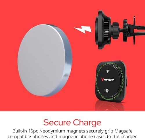 Revolutionize Your Road Trips with the Verbatim Qi2 Magnetic Wireless Car Charger – Effortless Charging, Dynamic RGB Illumination, and Universal Device Compatibility for a Seamless Drive Experience